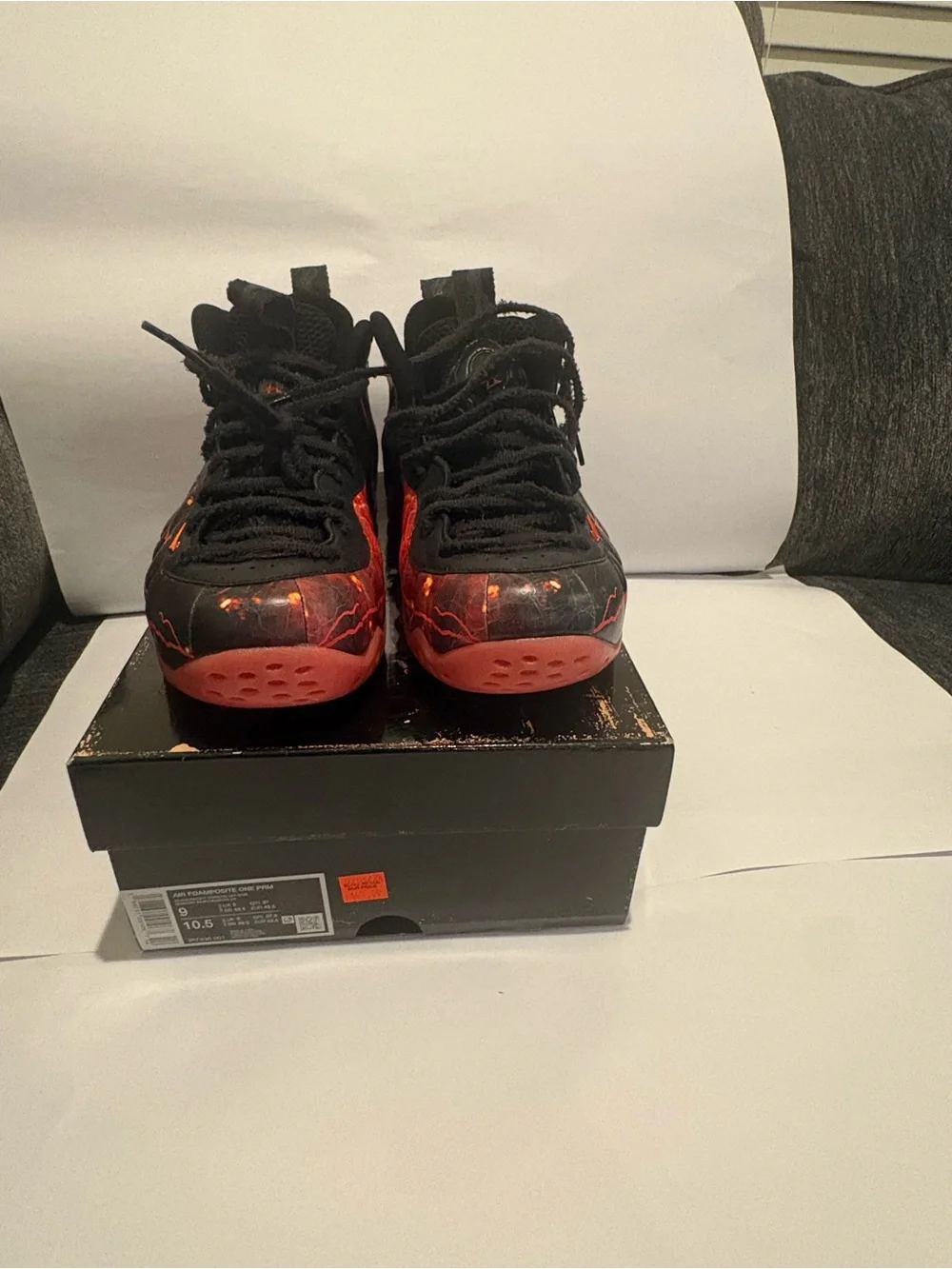 Nike Kids Foamposite One 'Stranger Things' Black & Red Sneakers
